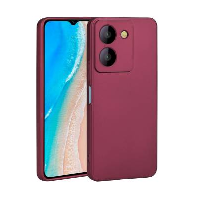 Vivo Y36 4G Case Zore Premier Silicone Cover Plum