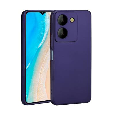 Vivo Y36 4G Case Zore Premier Silicone Cover Navy blue