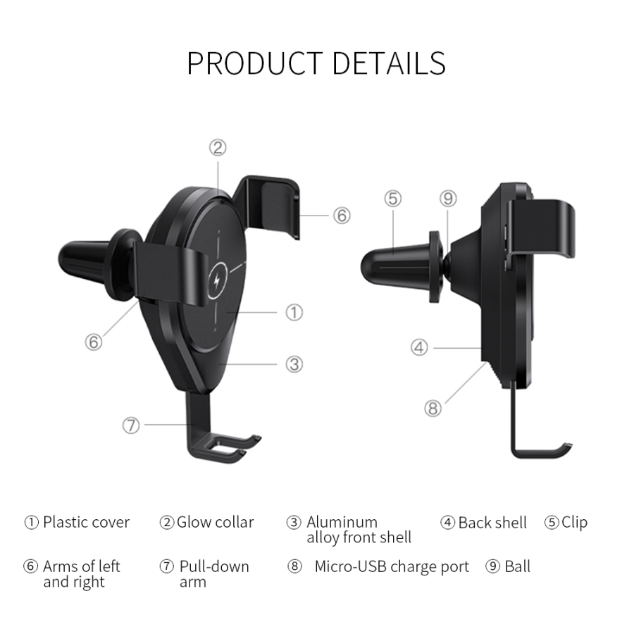 Voero X9 Wireless Car Holder - 4