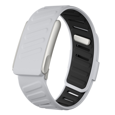 Whoop 5.0 Zore KRD-161 Metal Tokalı Silikon Kordon Açık Gri