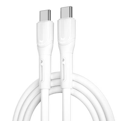 Wiwu Armor WI-C005 Cable End Protected Design 100W Type-C to Type-C PD Cable with Fast Charge 1M White