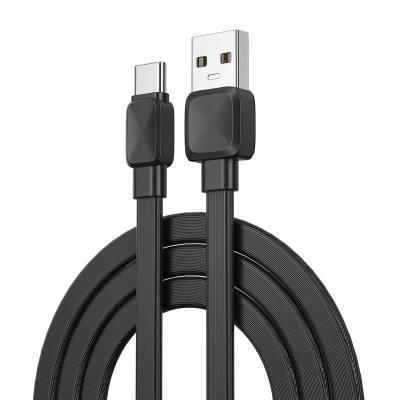 Wiwu Bravo WI-C003 Flat Design Type-C Usb Cable 1M Black