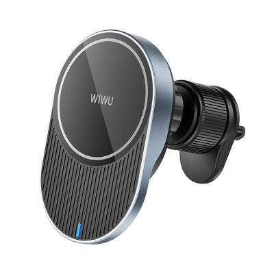 Wiwu CH-315 Wireless Charging Ventilation Design Lacey Magnetic In-Car Phone Holder Grey