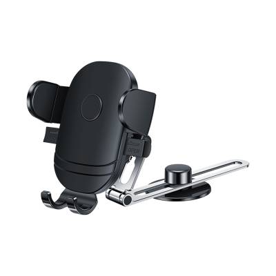 Wiwu CH028 360 Degree Rotating Automatic Mechanism Flat Floor Version Car Phone Holder Black