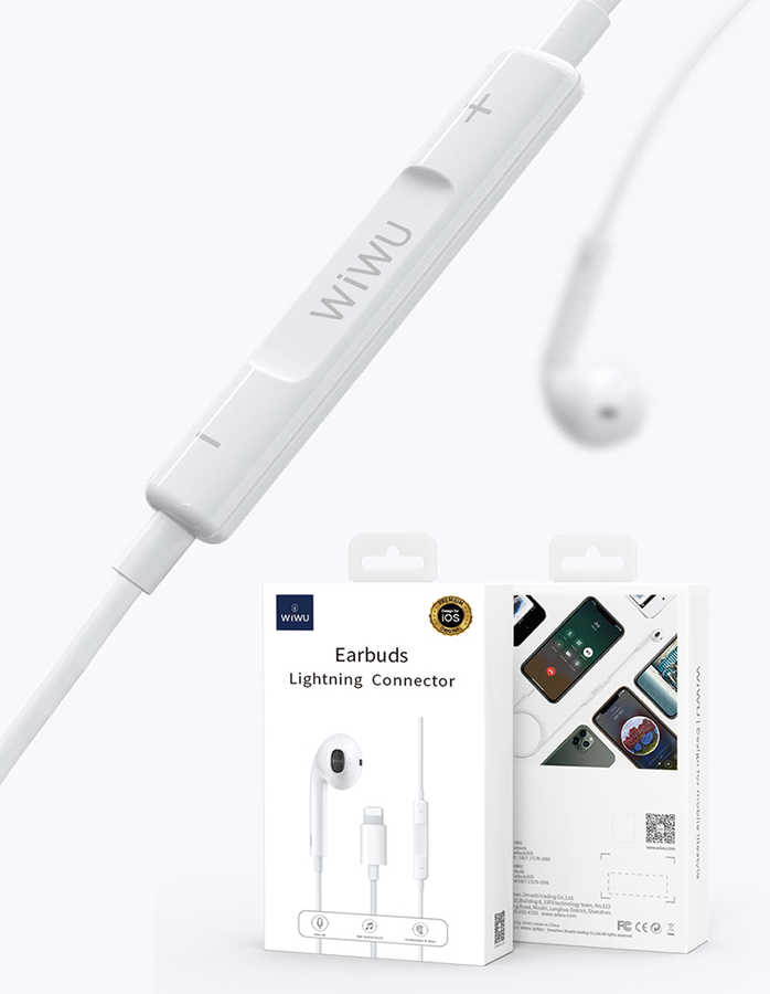 Wiwu Earbuds 303 Lightning Headphone - 9