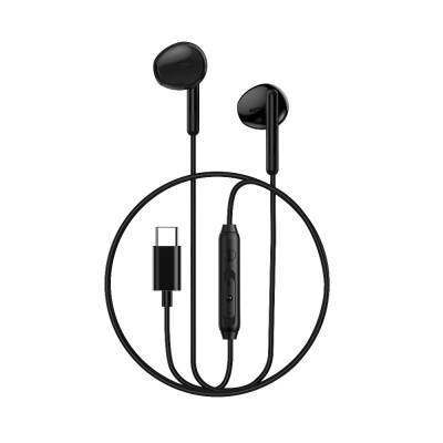 Wiwu EB314 Hi-Fi Sound Quality Type-C Earbud Headphones Black