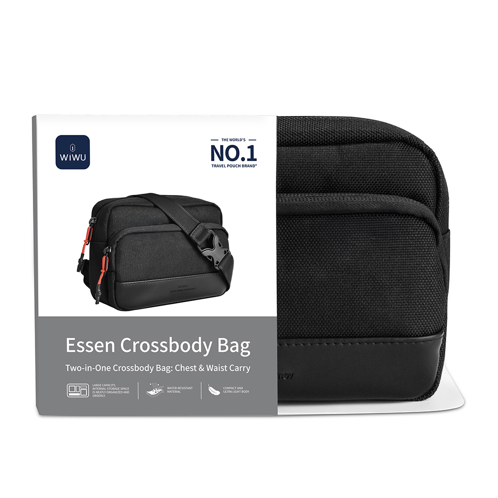 Wiwu Essen Series Water-Resistant 1200D Polyester Fabric Crossbody Bag - 2