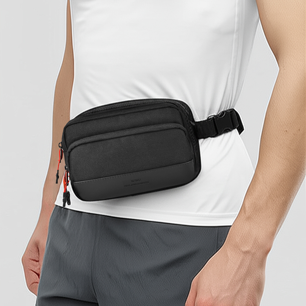 Wiwu Essen Series Water-Resistant 1200D Polyester Fabric Crossbody Bag - 10