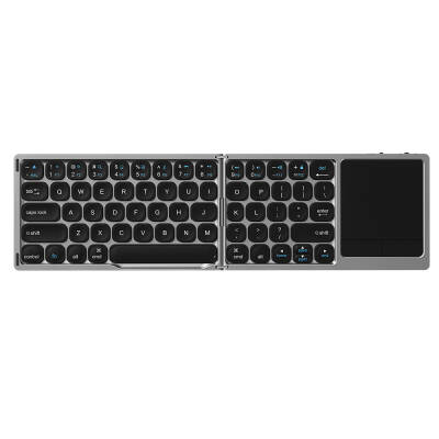 Wiwu FMK-04 Foldable Bluetooth Wireless Multifunctional Touchpad Keyboard Grey