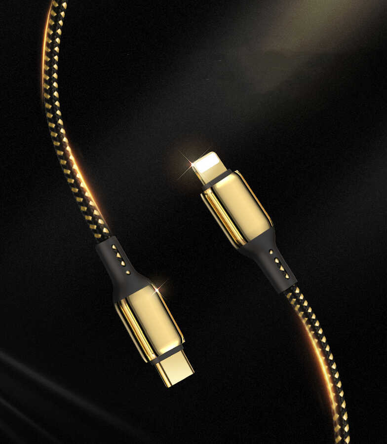 Wiwu Golden Series GD-103 Lightning To PD Data Cable 1.2M - 3