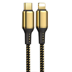 Wiwu Golden Series GD-103 Lightning To PD Data Kablo 1.2M Gold
