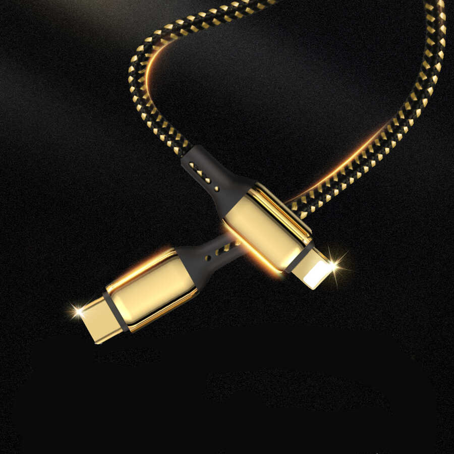 Wiwu Golden Series GD-103 Lightning To PD Data Cable 2M - 2