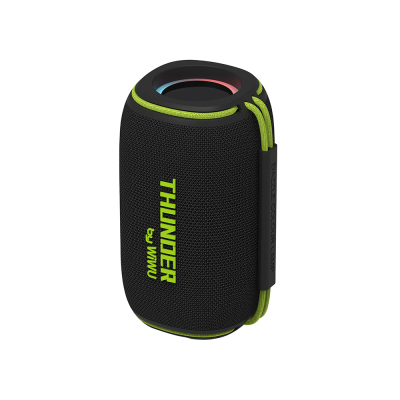 Wiwu H5 Su Geçirmez RGB Işıklı TWS Bluetooth Hoparlör v5.3 15W Siyah
