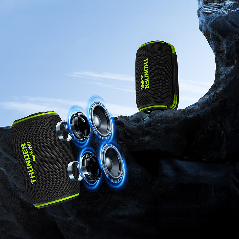 Wiwu H5 Waterproof RGB Light TWS Bluetooth Speaker v5.3 15W - 3