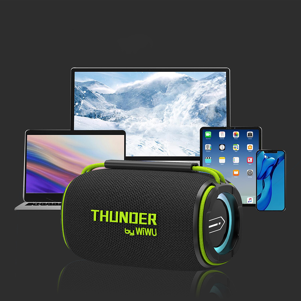 Wiwu H5 Waterproof RGB Light TWS Bluetooth Speaker v5.3 15W - 4