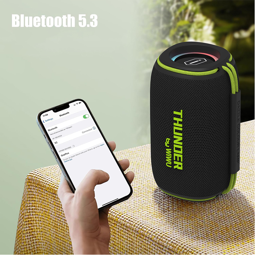 Wiwu H5 Waterproof RGB Light TWS Bluetooth Speaker v5.3 15W - 6