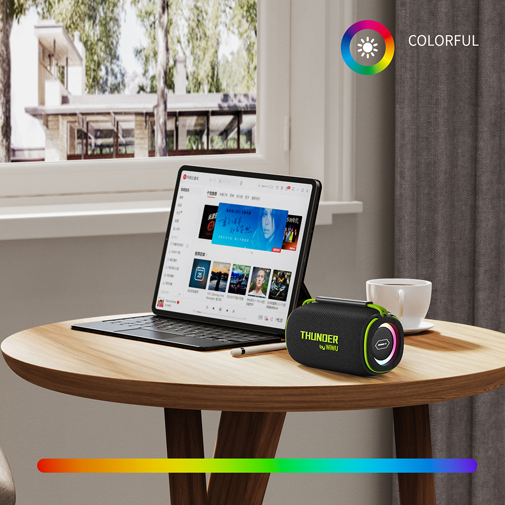 Wiwu H5 Waterproof RGB Light TWS Bluetooth Speaker v5.3 15W - 8