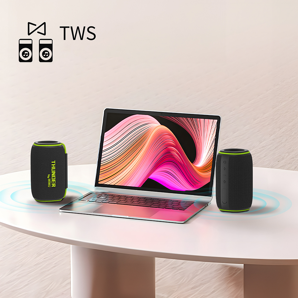 Wiwu H5 Waterproof RGB Light TWS Bluetooth Speaker v5.3 15W - 10