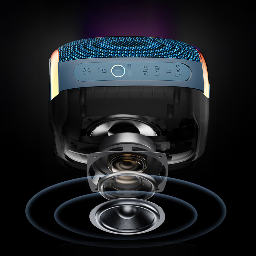 Wiwu H9 RGB Light Hanging TWS Bluetooth Speaker Speaker v5.3 10W - 16
