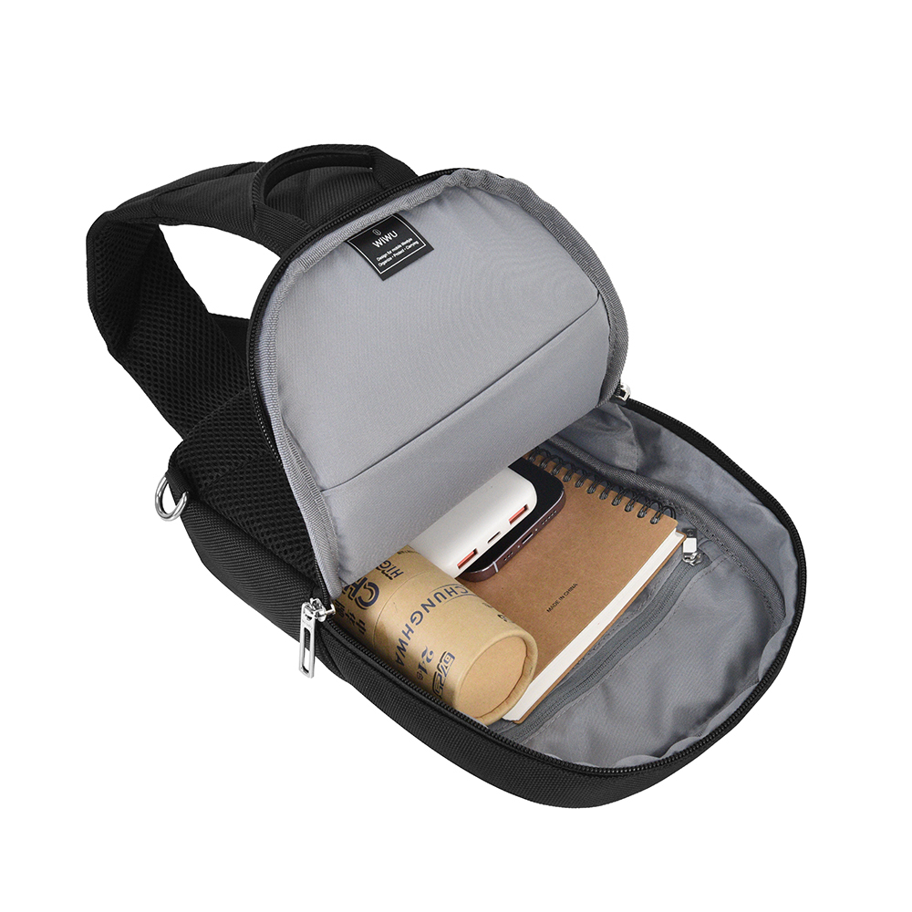 Wiwu Hali Serisi Crossbody 1680D Su Geçirmez Naylon Kumaş Omuz Askılı Çapraz Vücut Çantası - 7