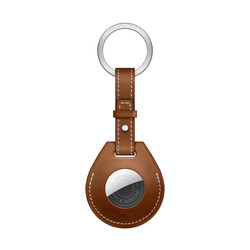 Wiwu Key Ring Airtag Key Chain Brown