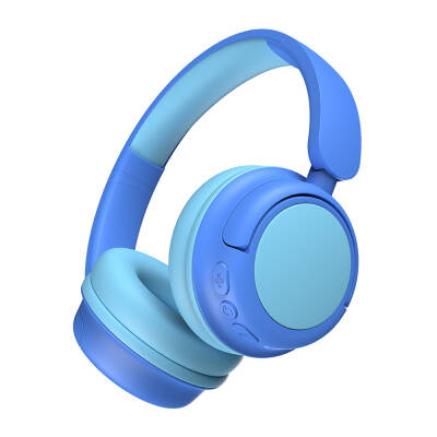 Wiwu KTD-02 Adjustable On-Ear Wired and Bluetooth 5.3 Kids Headphones Blue