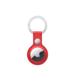 Wiwu Leather Key Ring Airtag Anahtarlık Kırmızı