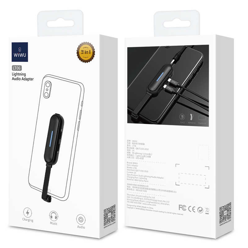 Wiwu LT06 Lightning Sound Adapter - 2 Wiwu LT06 Lightning Sound Adapter - 2
