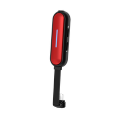 Wiwu LT06 Lightning Charge and Audio Adapter Red