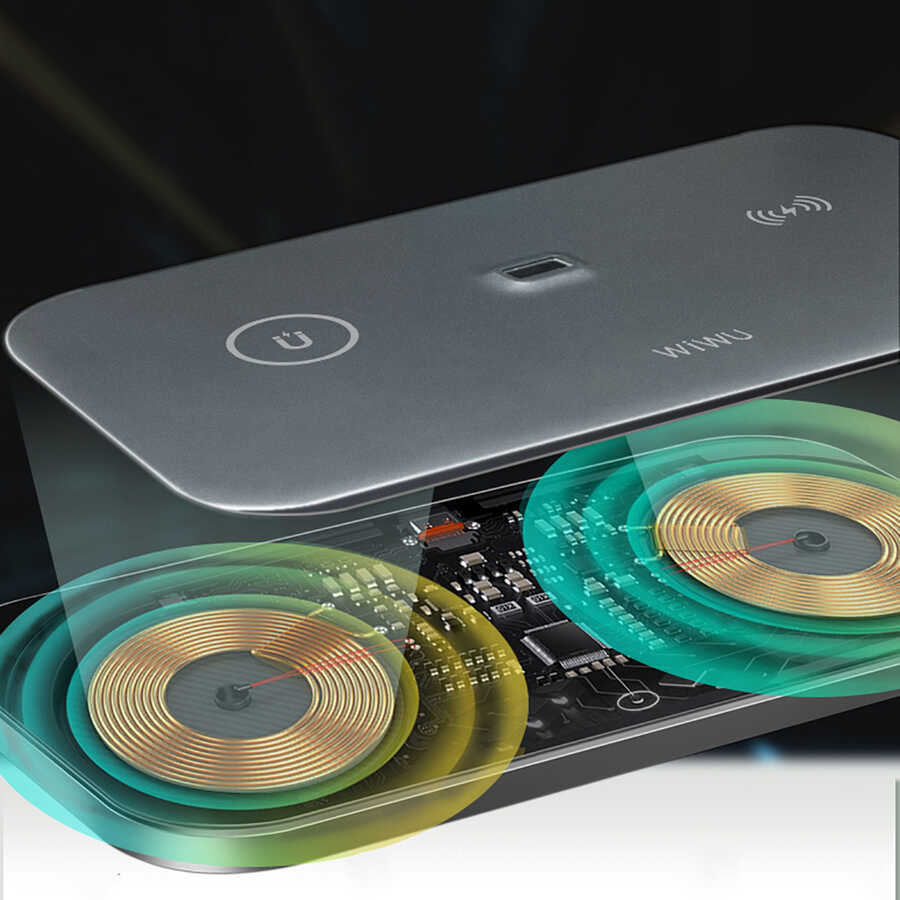 Wiwu M15 Magnetic Wireless Charger Stand 15+15W Max. - 8