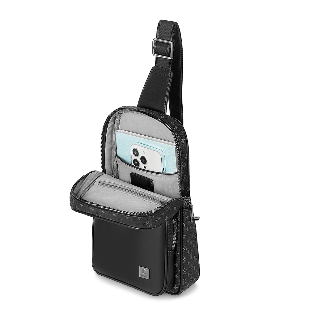 Wiwu Master Fingerprint Lock Serisi Parmak İzi Kilitli Suya Dayanıklı Çapraz Vücut Çantası - 6