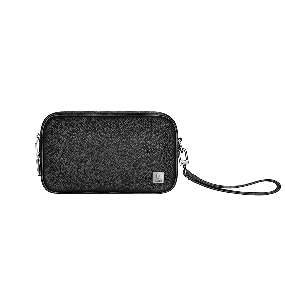 Wiwu Master Genuine Leather Series Fingerprint Lock Multi-Function Portable Mobile Accessory Bag - 1