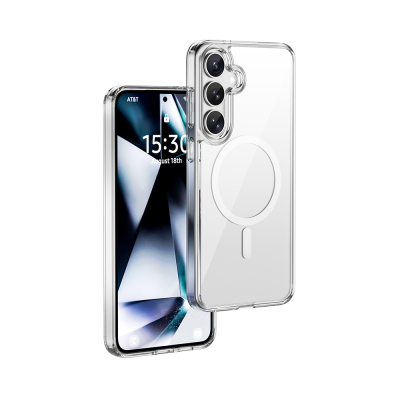 Wiwu MCC-101 iShield Pro Series Galaxy S26 Plus Case with M-safe Charging Feature, Crystal Hard PC Cover Şeffaf