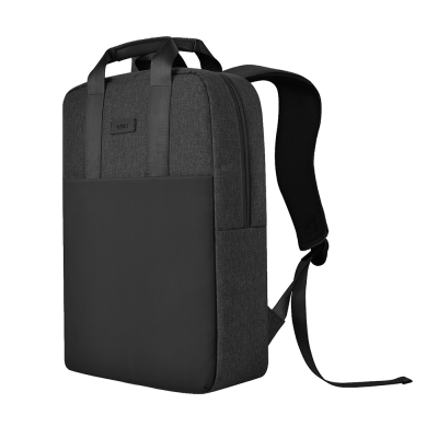 Wiwu Minimalist Multifunctional Waterproof Polyester Fabric Travel Backpack Black