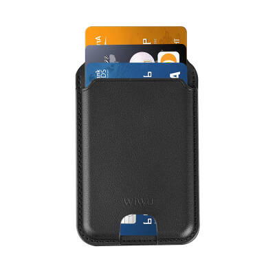 Wiwu MW-003 Mag Wallet Magnetic Card Holder with Stand Black