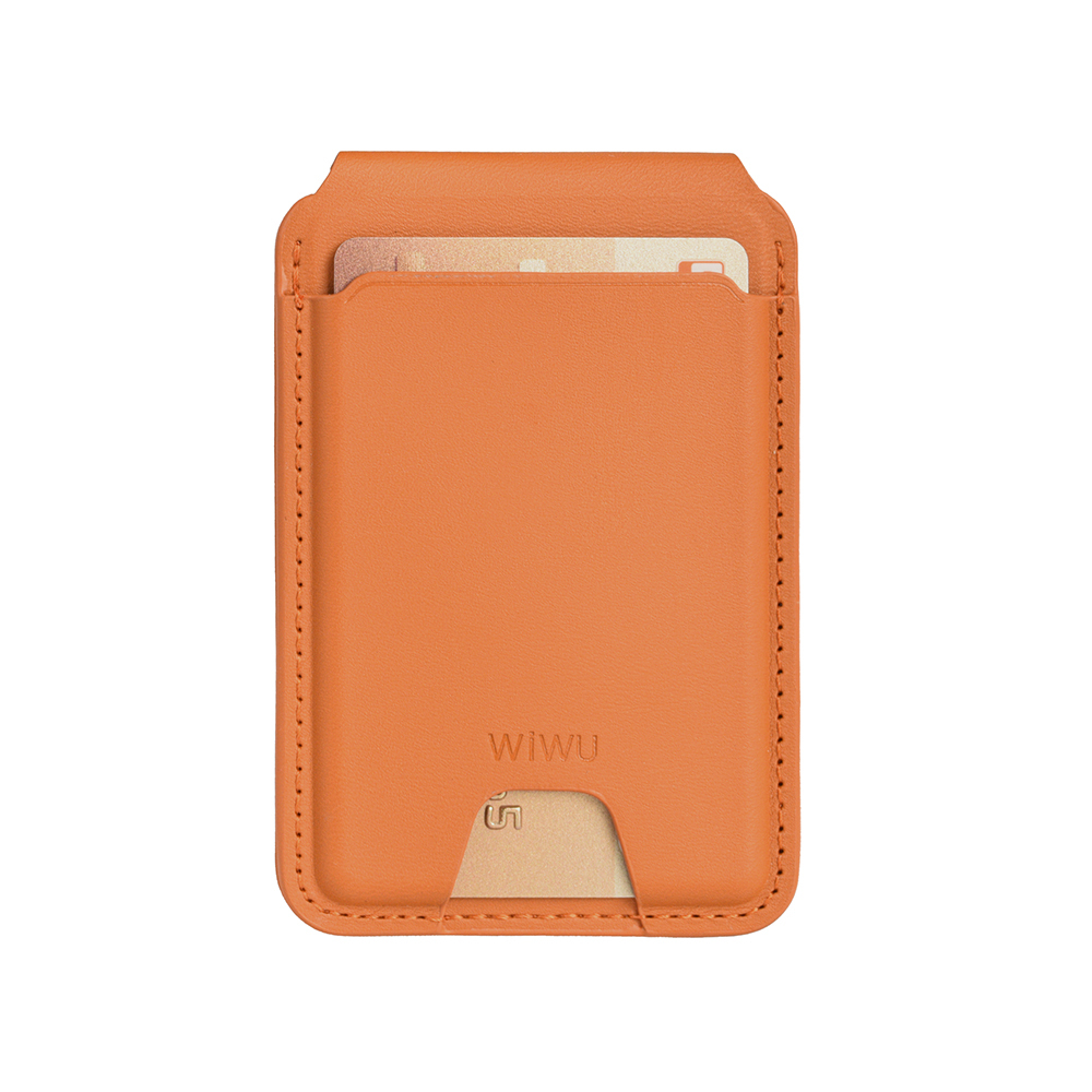 Wiwu MW-005 Magnetic Stand Card Holder Qi Wireless Charging Compatible FindMy Mag Wallet - 13