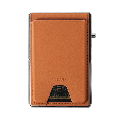Wiwu MW-006 Designed 6 Compartment PU Magnetic Stand Card Holder Brown