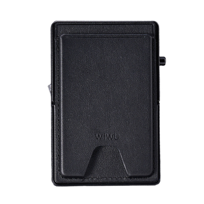 Wiwu MW-006 Tasarımlı 6 Hazneli PU Magnetik Standlı Kartlık Siyah