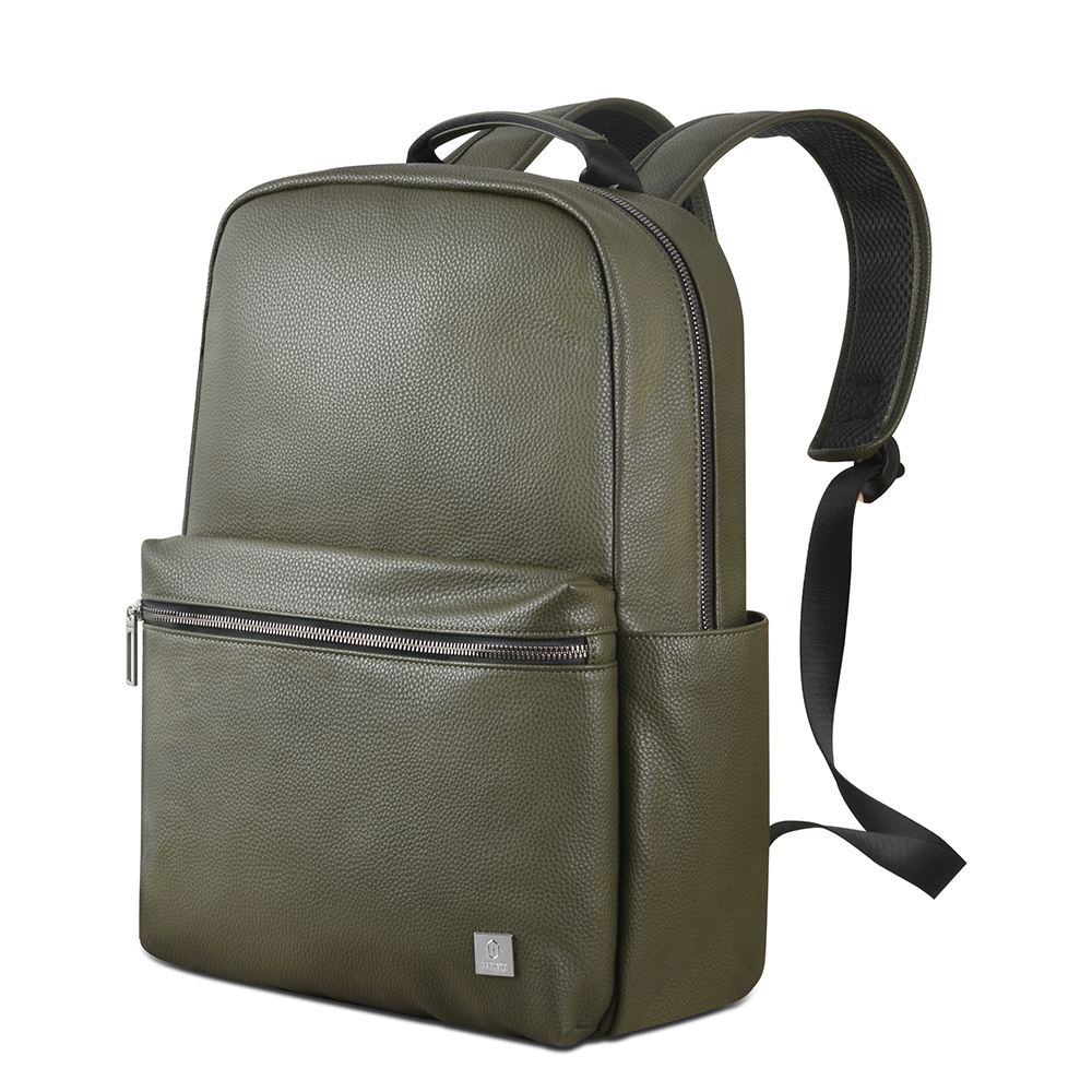 Wiwu Osun Series Metal Logo PU Leather Laptop Backpack - 1