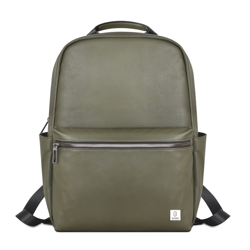 Wiwu Osun Series Metal Logo PU Leather Laptop Backpack - 5
