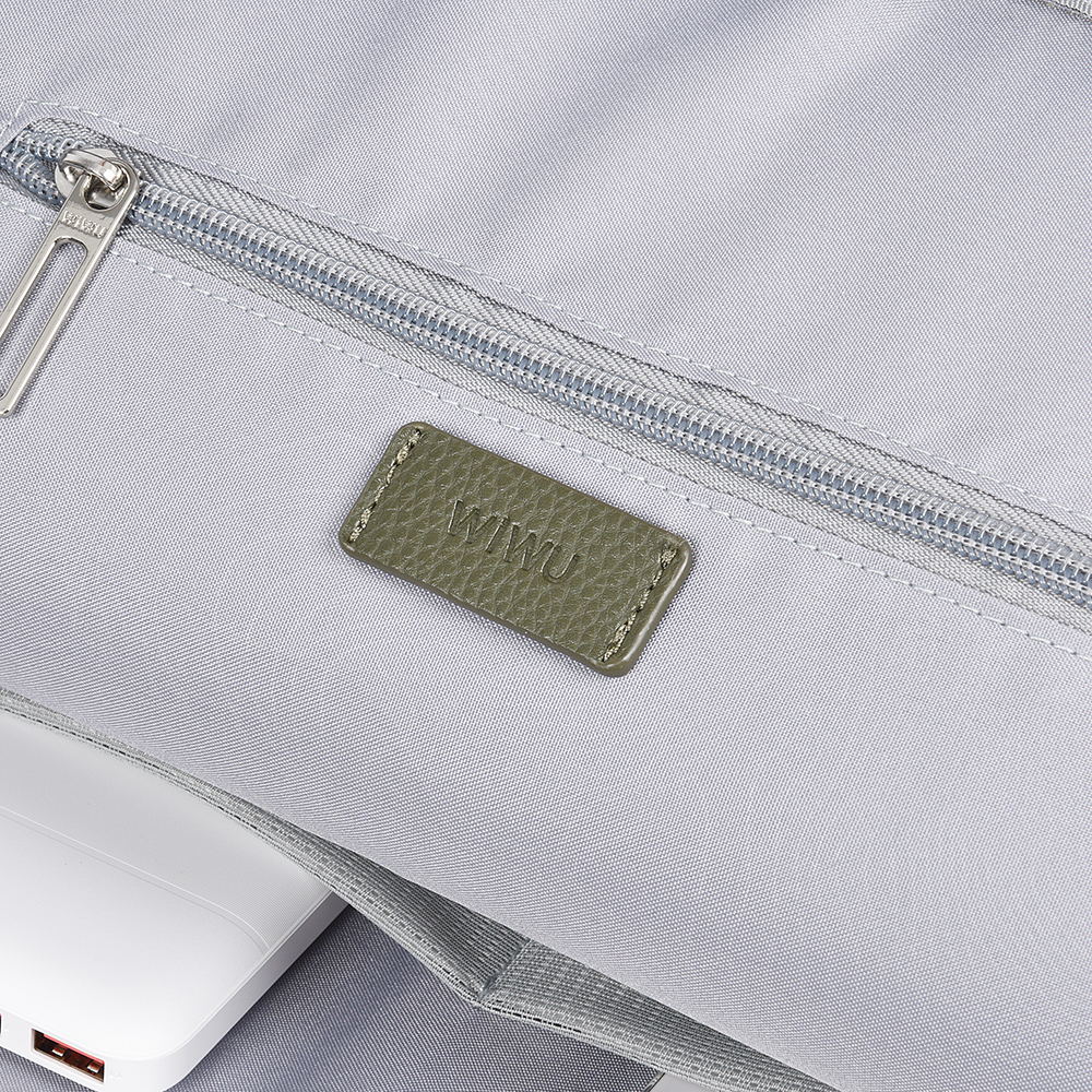 Wiwu Osun Serisi Metal Logolu PU Deri Laptop Sırt Çantası - 7