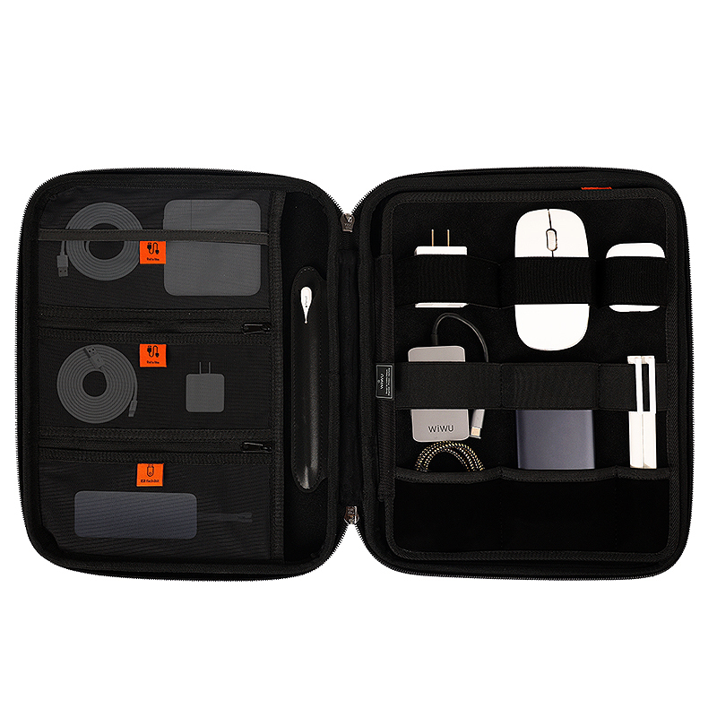 Wiwu Parallel Hardshell Serisi Darbe Emici Su Geçirmez 900D Polyester Kumaş 12.9 inç Laptop Çantası - 5