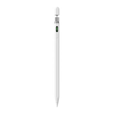 Wiwu Pencil C Pro Dijital Led Göstergeli Dokunmatik Kalem Palm-Rejection Eğim Özellikli Çizim Kalemi Beyaz