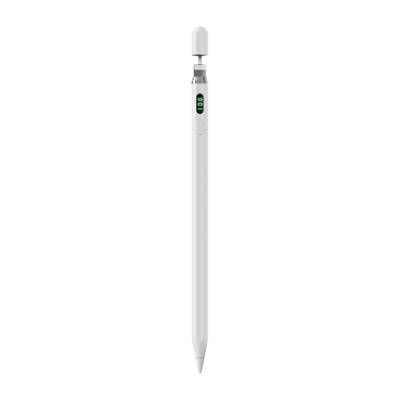 Wiwu Pencil L Pro Dijital Led Göstergeli Dokunmatik Kalem Palm-Rejection Eğim Özellikli Çizim Kalemi Beyaz