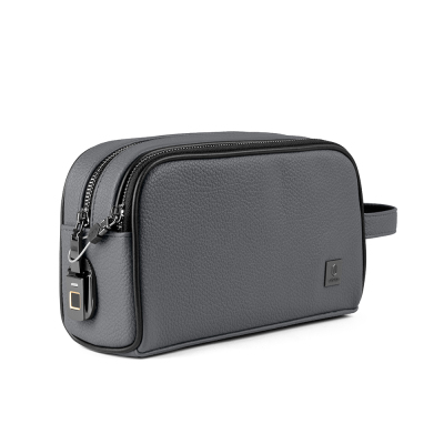 Wiwu Phantom Pro Series Fingerprint Lock Multifunctional Portable Mobile Accessory Bag Dark Grey