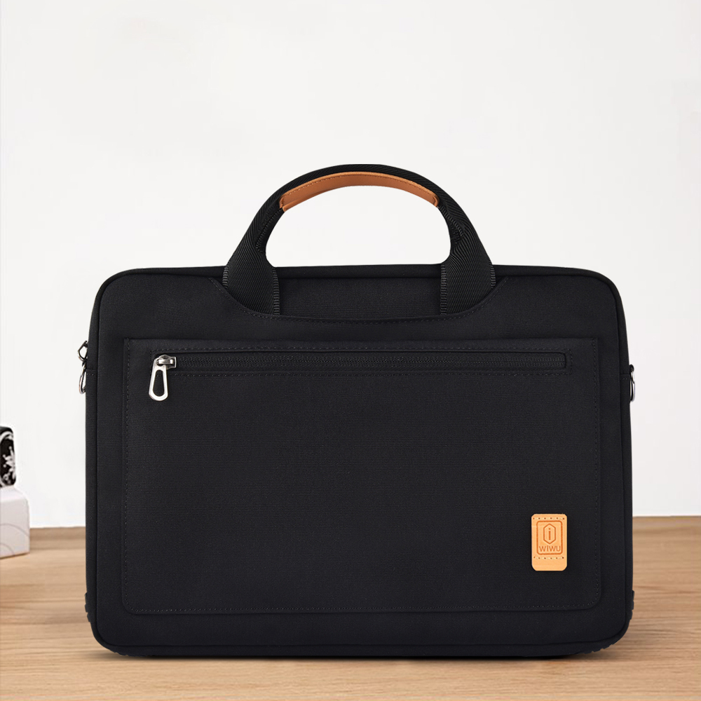 Wiwu Pioneer Pro Serisi Su Geçirmez Polyester Kumaş Omuz Askılı 14 inç Laptop Çantası - 4