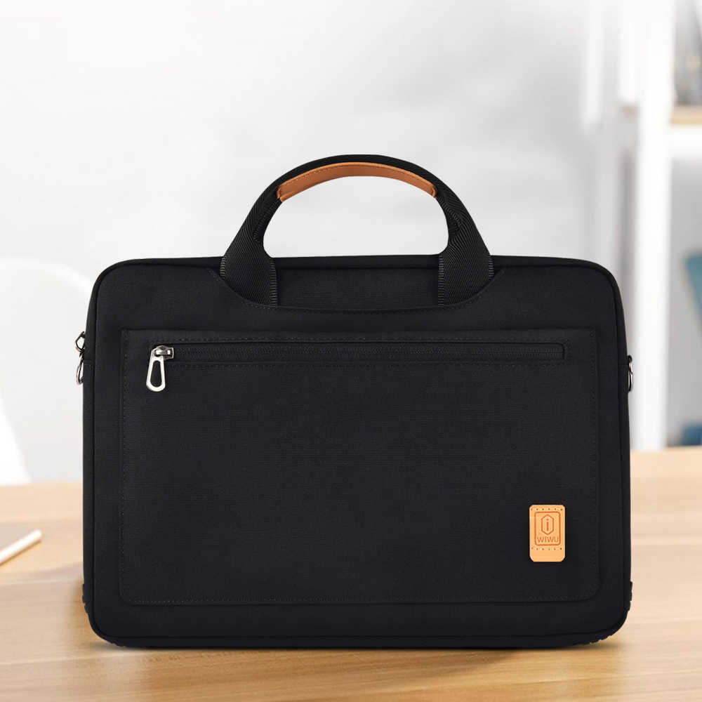 Wiwu Pioneer Pro Serisi Su Geçirmez Polyester Kumaş Omuz Askılı 14 inç Laptop Çantası - 5