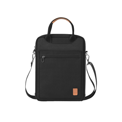 Wiwu Pioneer Series Waterproof Polyester Fabric 12.9 inch Tablet Bag with Shoulder Strap Black