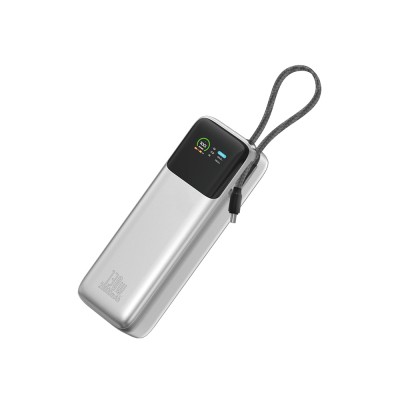 Wiwu PM-301 Power Mega Serisi Type-C Çıkışlı Taşınabilir Powerbank PD 130W 20000mAh Gümüş