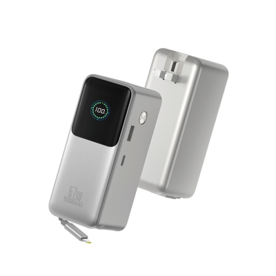 Wiwu PM-501 Power Mega Series Portable Powerbank with Type-C Output PD 67W 15000mAh Silver